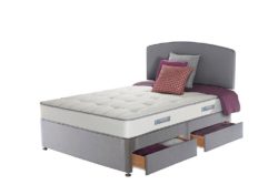 Sealy - Posturepedic Firm Ortho Memory - Double 4 Drawer - Divan Bed